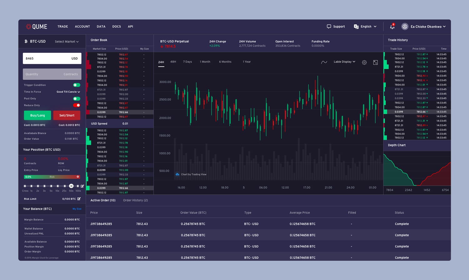 Redesigned the world fastest crypto trading platform — Qume | by Eftakher  Alam | Muzli - Design Inspiration