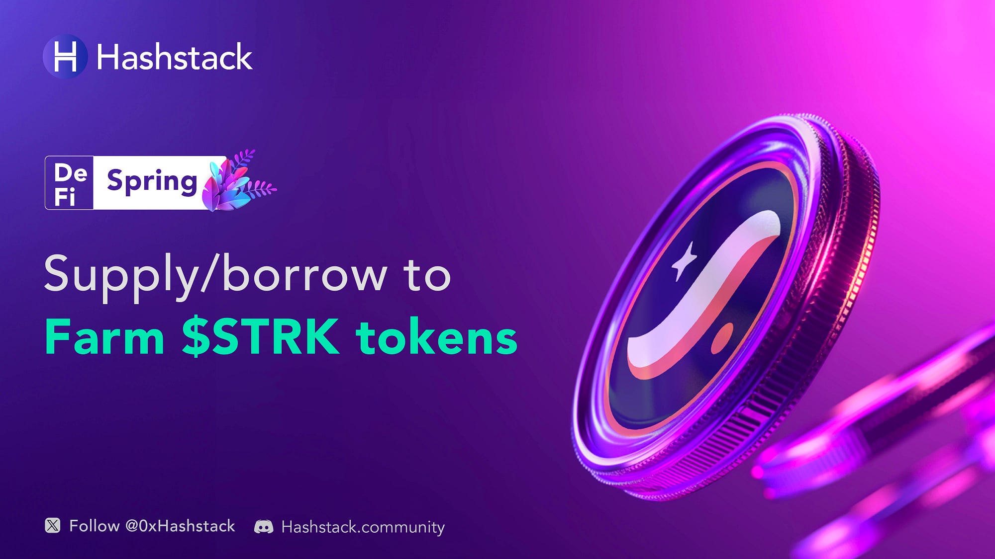 Farm STRK tokens on Hashstack. We are thrilled to announce that… | by  Hashstack | Medium