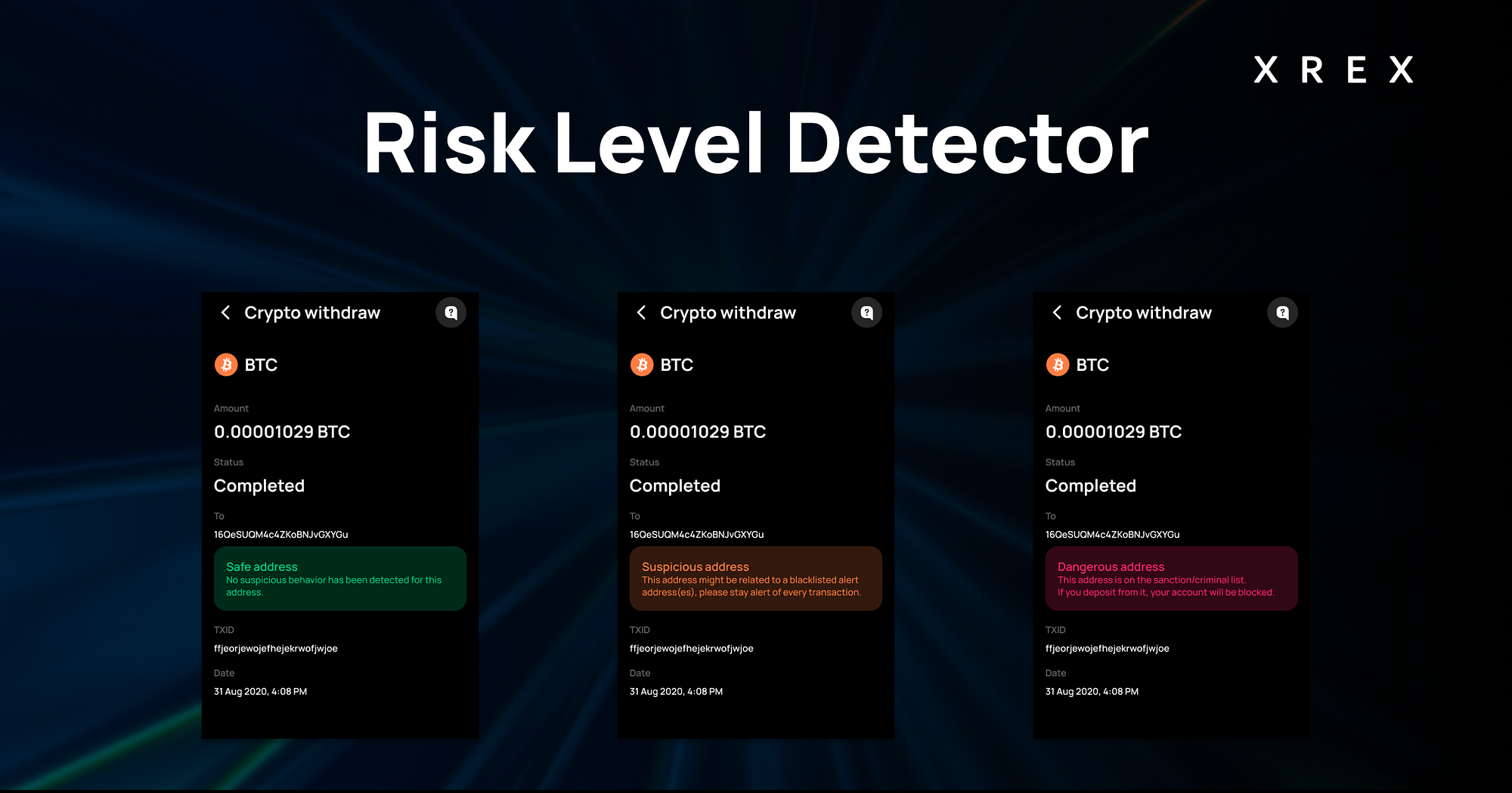 Best Crypto Frontline Defender: XREX Risk Level Detector | by The XREX team  | XREX