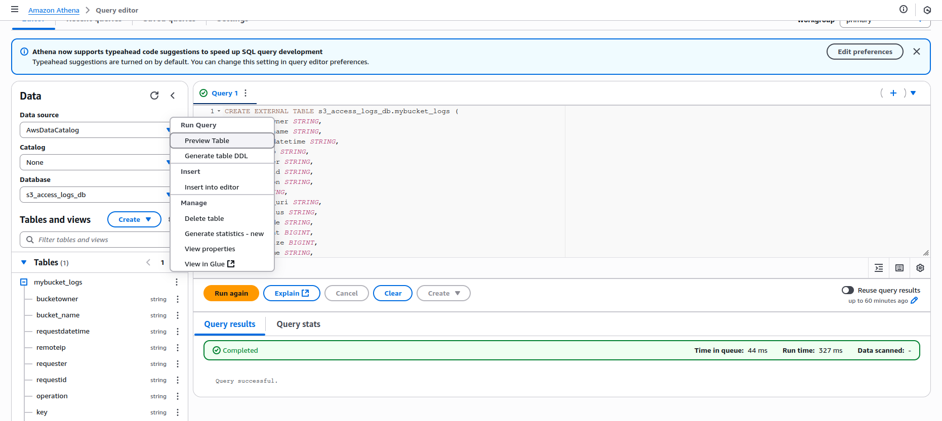 AWS Hands-On | Athena : Querying S3 Access Logs | by Minoltan