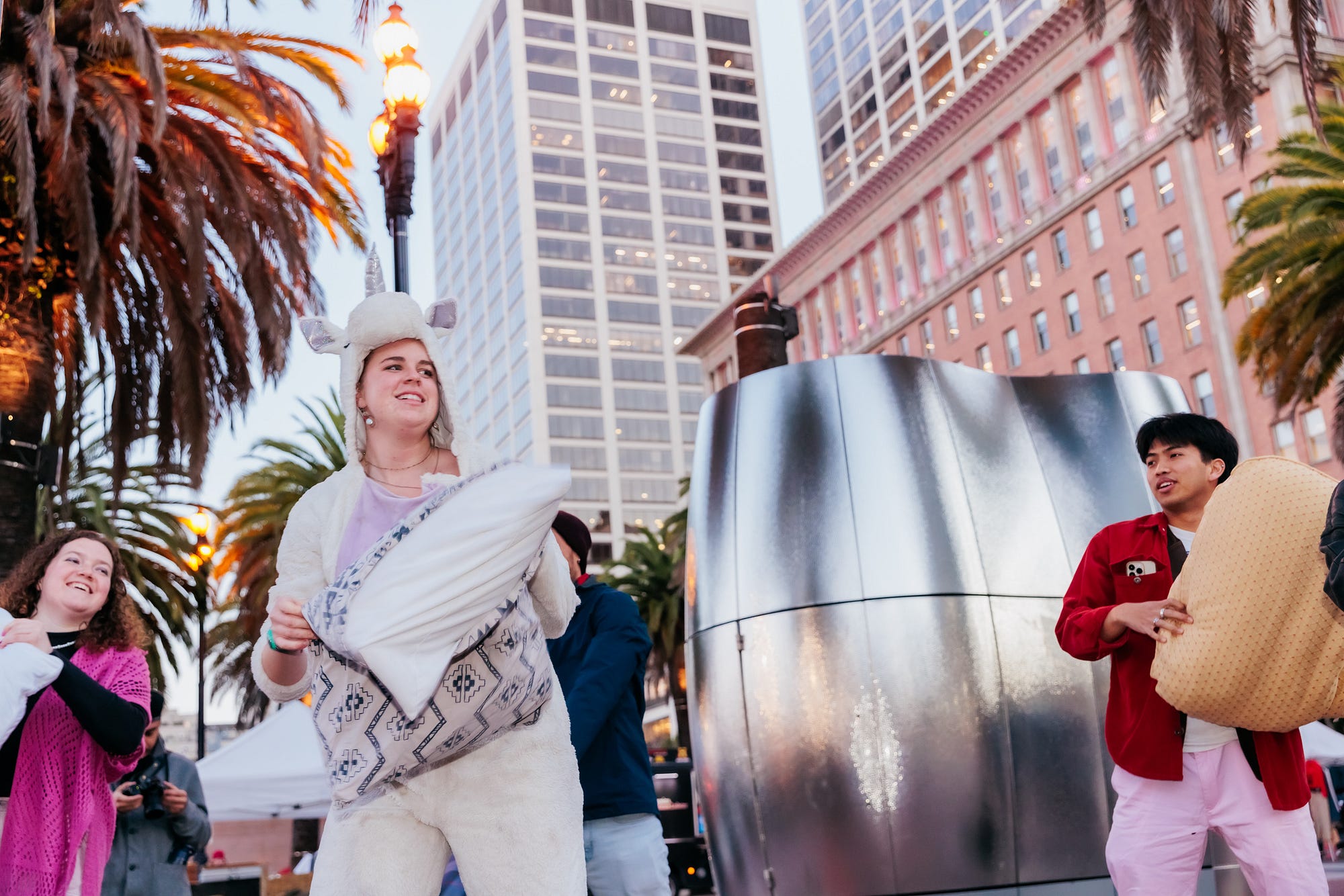 The boop that conquered San Francisco’s Valentine’s Day pillow fight