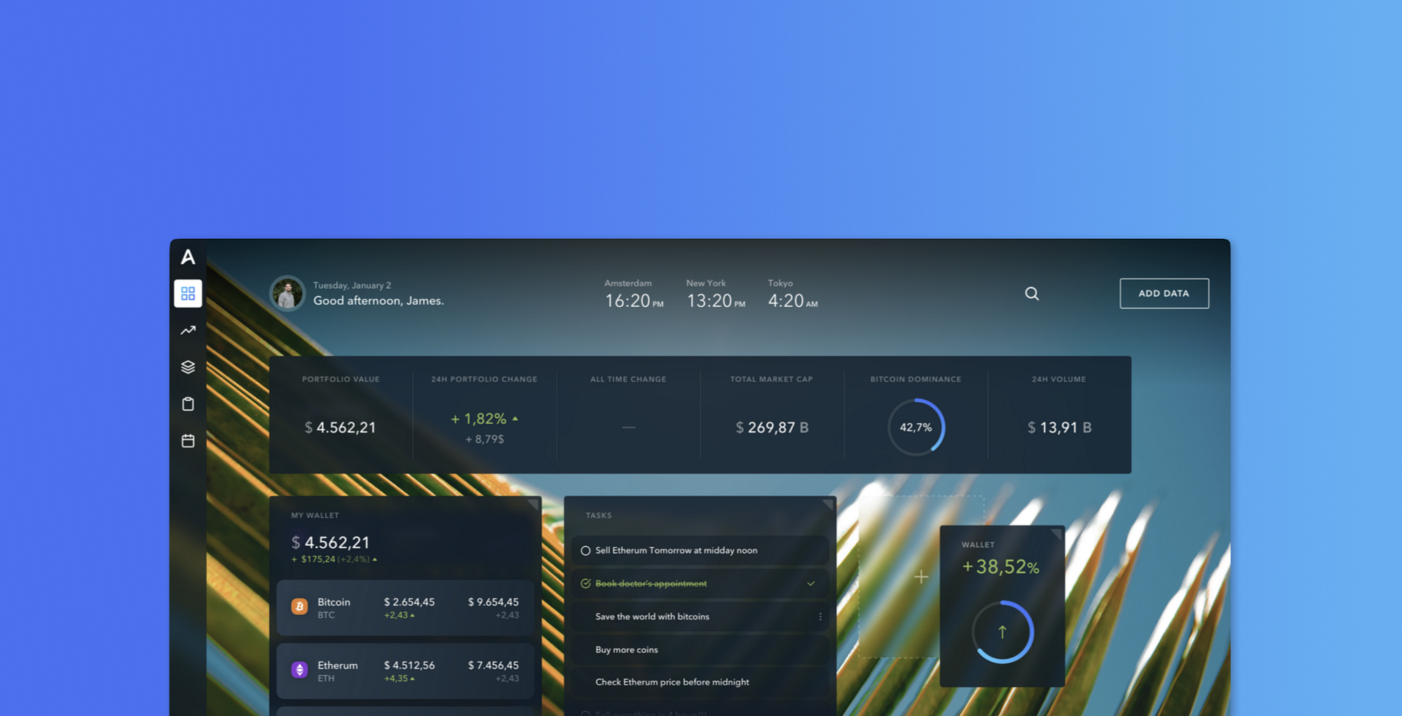 Able, modular crypto dashboard — a product case study | by Kent de Bruin |  Medium