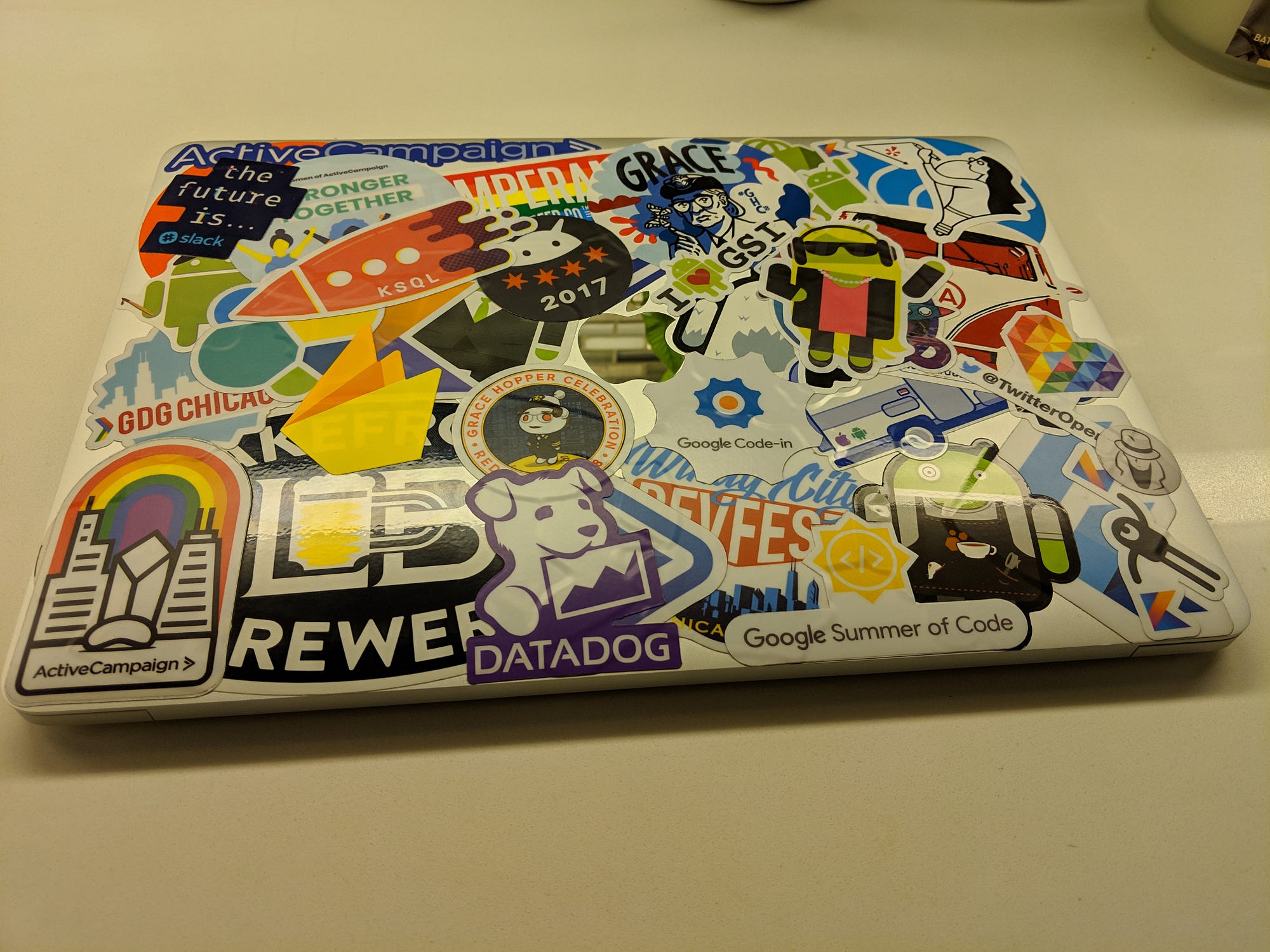How To Remove Stickers From Your Work Laptop After Receiving a New Job., by Cody Engel