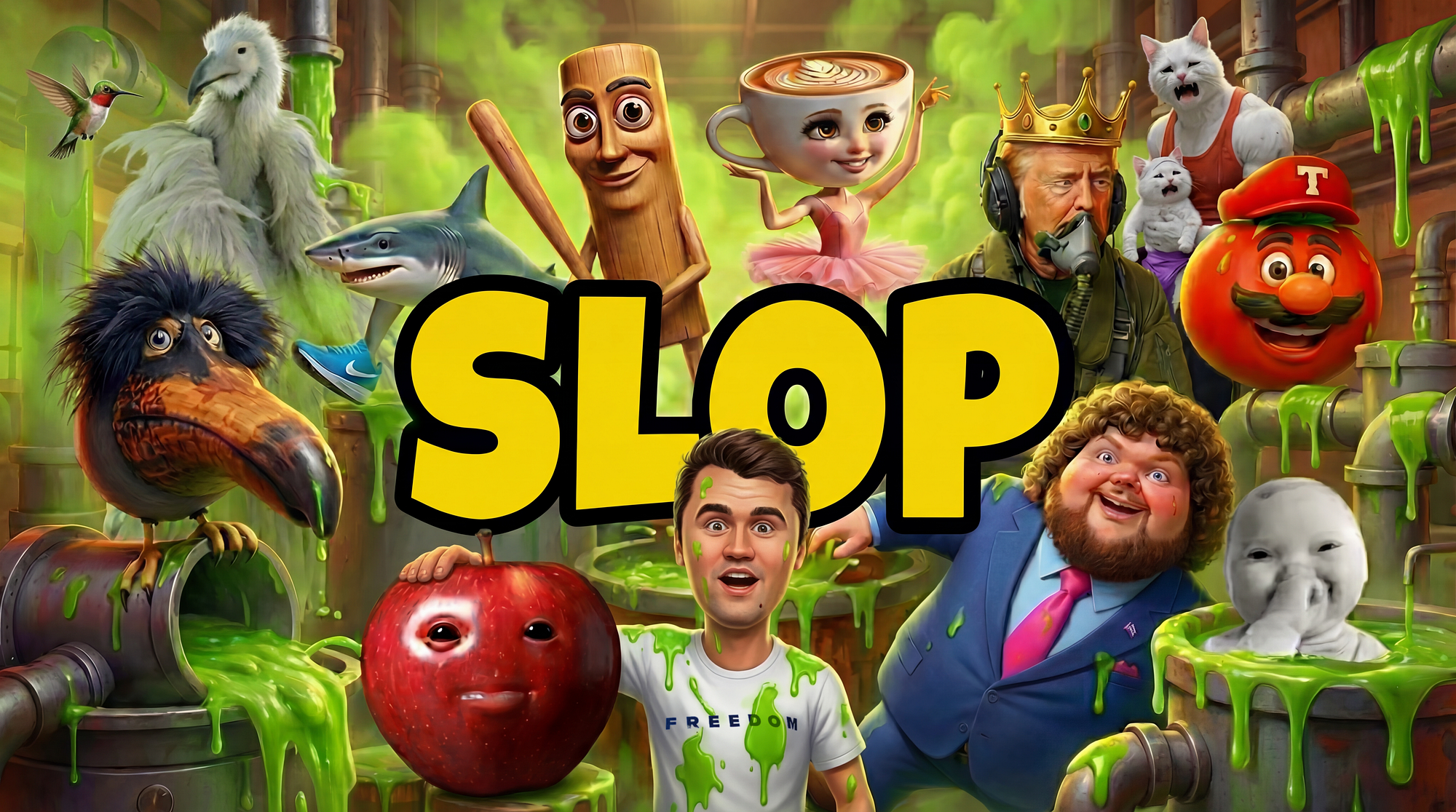 The Slop of 2025. AI memes and the sloppification of the… | by Fabian  Mosele | Dec, 2025 | Medium