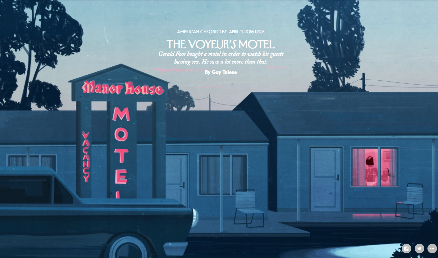On Voyeurism Gay Taleses The Voyeurs Motel and Brian De Palmas Sisters by Jacob Shamsian Pieces of Memory Medium