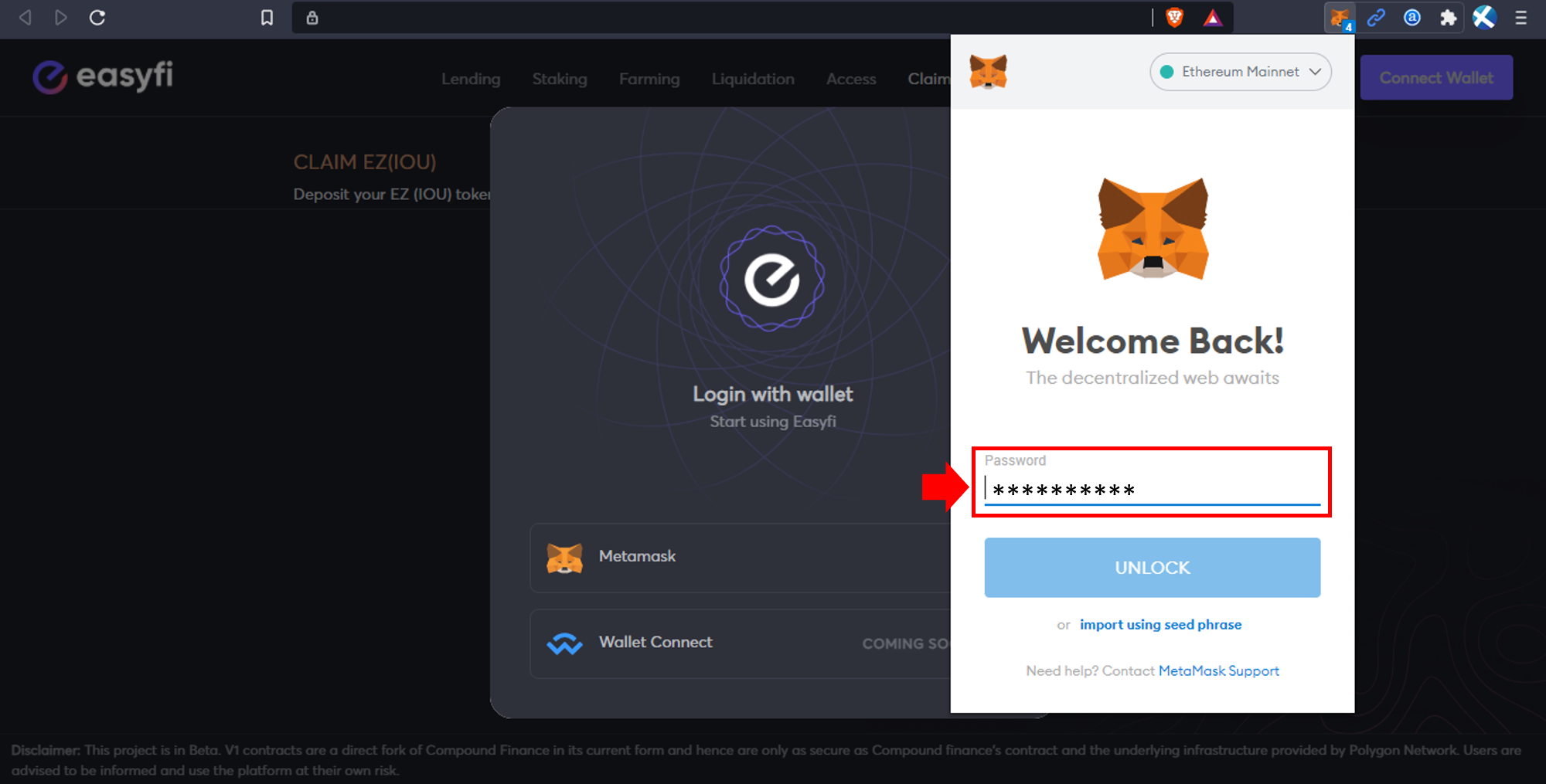 EZ IOU — EZ Redemption Guide. How to redeem EZ IOUs on EasyFi… | by EasyFi  Network | EasyFi Network | Medium