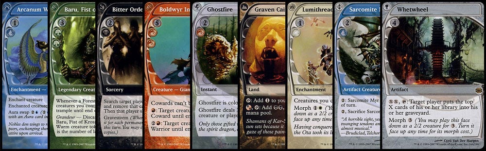 The graphic design for Magic, the Gathering card frames | by Raphael Aleixo  | Medium