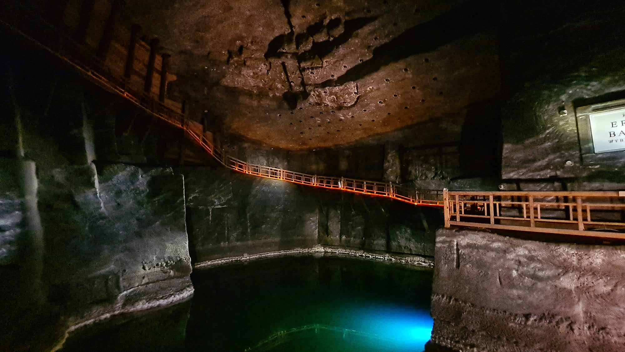 Inside the world's biggest cave CHURCH 330ft underground where everything's  made of salt…even the chandeliers \u0026 artwork, image size:2000x1125