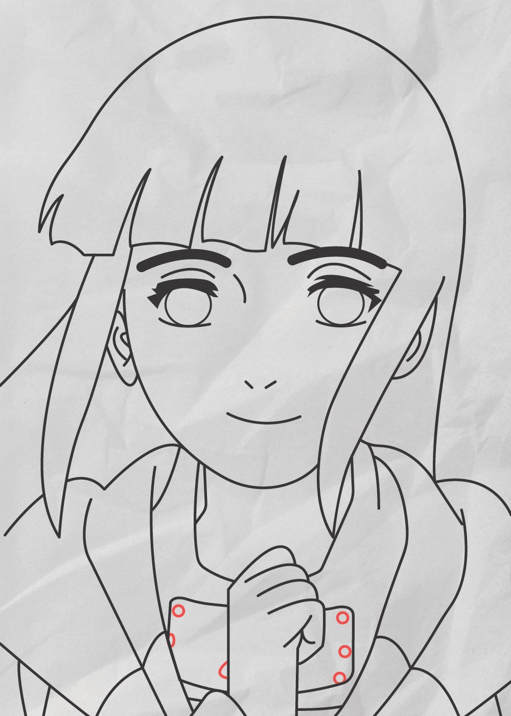 HOW TO DRAW HINATA HYUGA - NARUTO SHIPPUDEN 