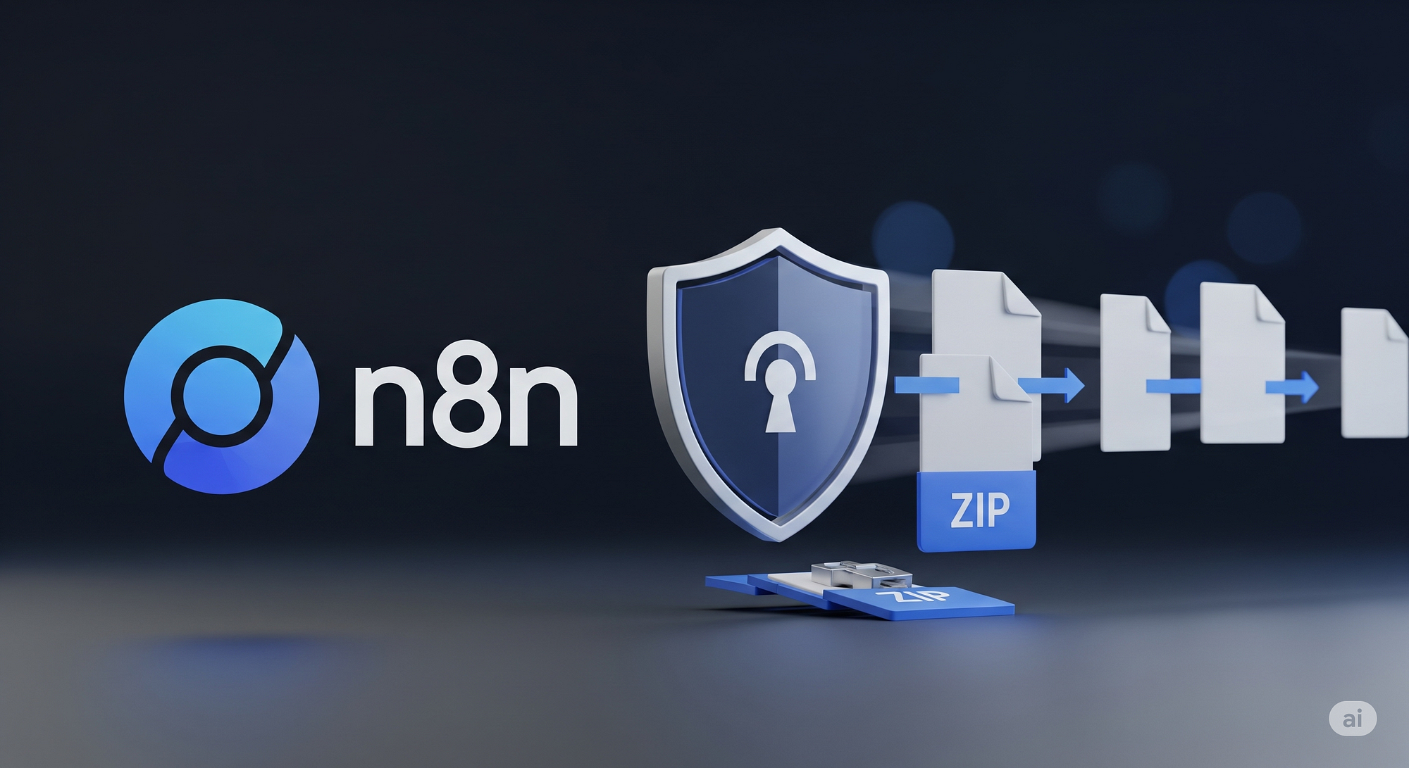 あいね（※プロフ確認してください） How to Create a Password-Protected ZIP File in n8n: A Complete