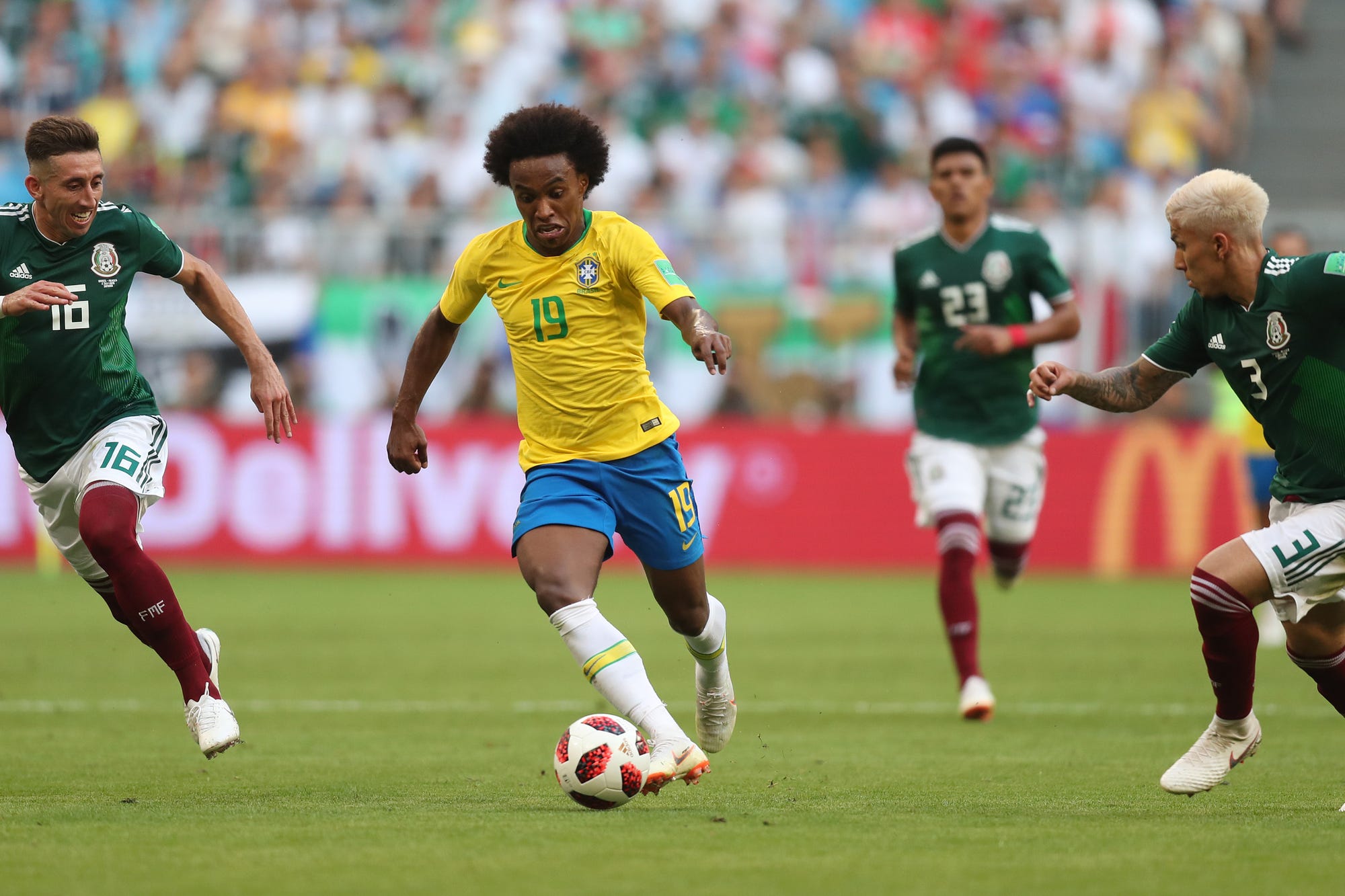 Brasil x México pelas oitavas de final da Copa do Mundo da…