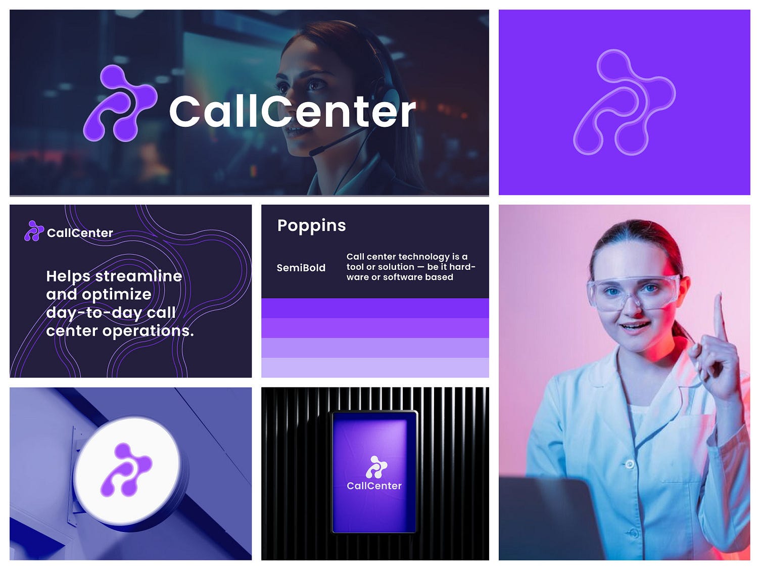 Branding Geometric Design Radframe