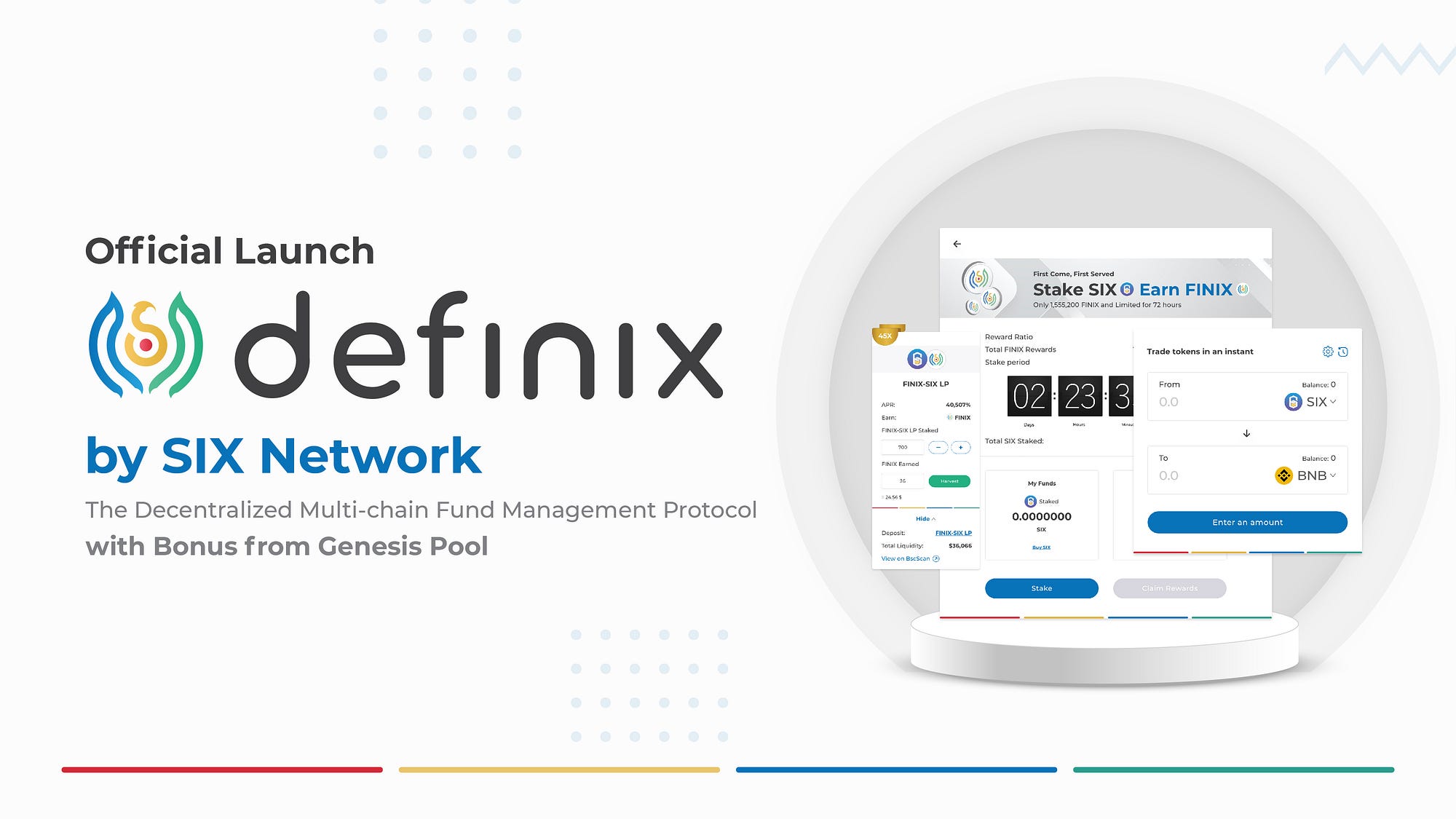 SIX Network의 Defi 플랫폼인 Definix는 Genesis Pool의 보너스 제공하며 공식적으로 공개했습니다. | by  SIX Network | Medium