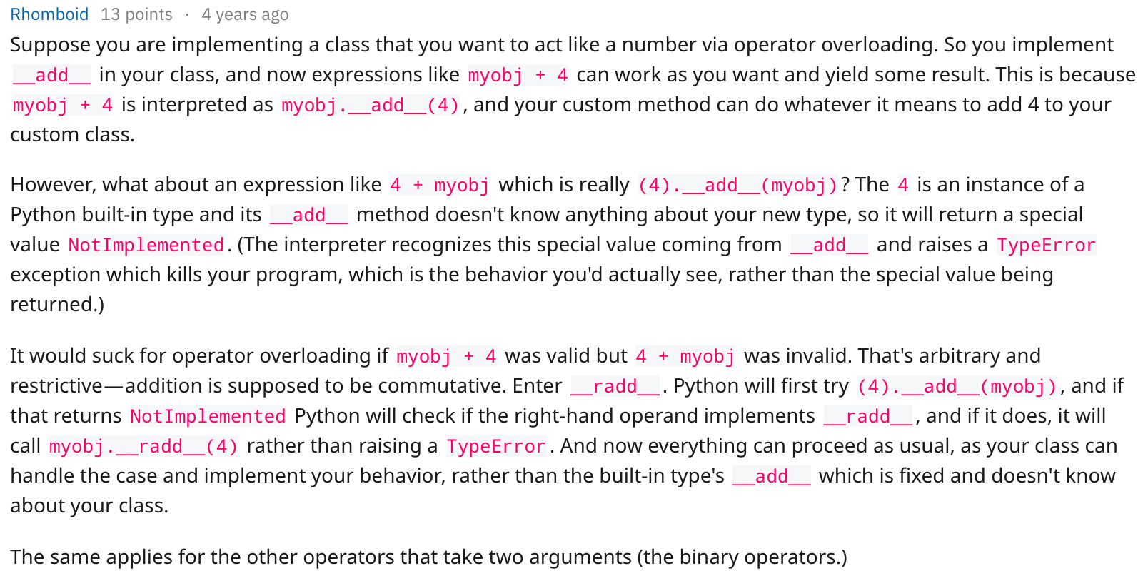 Python Classes - Operator Overloading Methods with Code Example