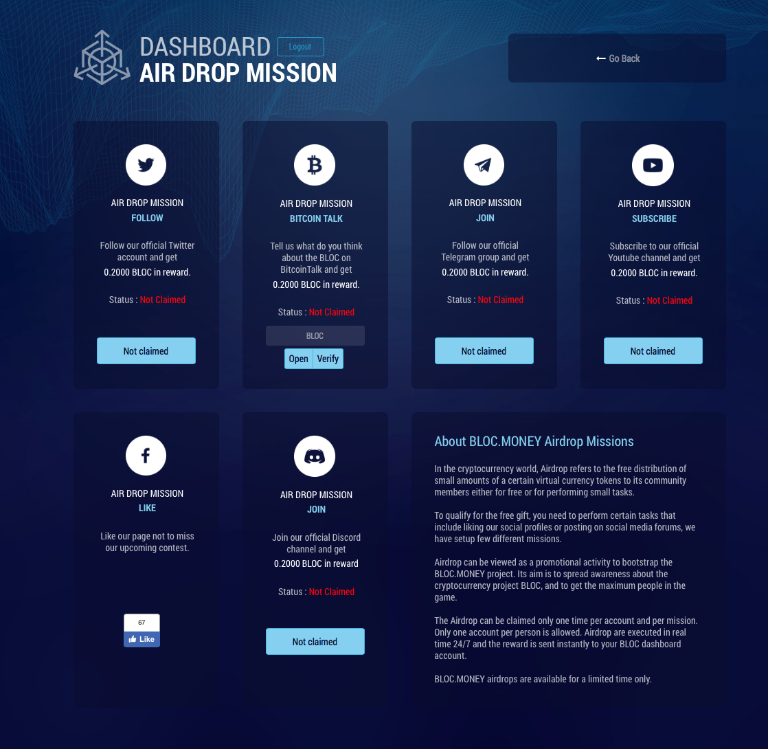 Introducing innovative dashboard for BLOC.money cryptocurrency | by BLOC. money | Medium