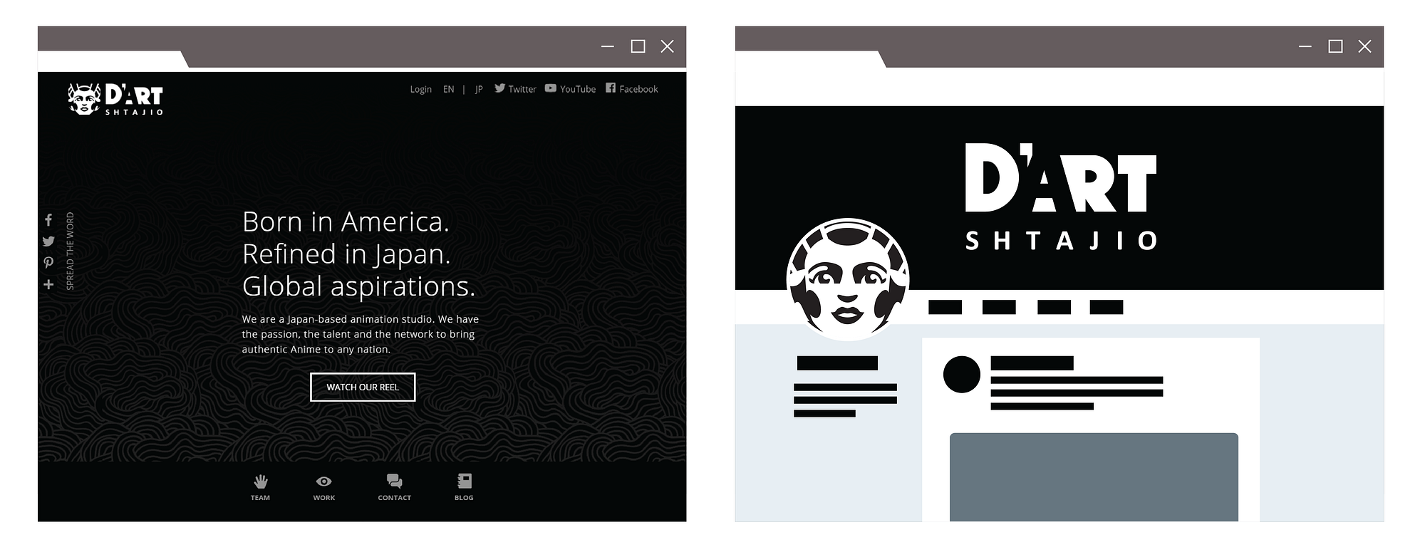 Case study: DArt Shtajio. Logo design for a new Japan-based… | by Michael  Loscalzo | Medium