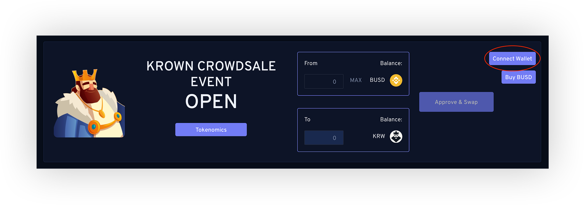How to Buy KROWN Tokens during Crowdsale Event | by KingDeFi | KingDeFi |  Medium
