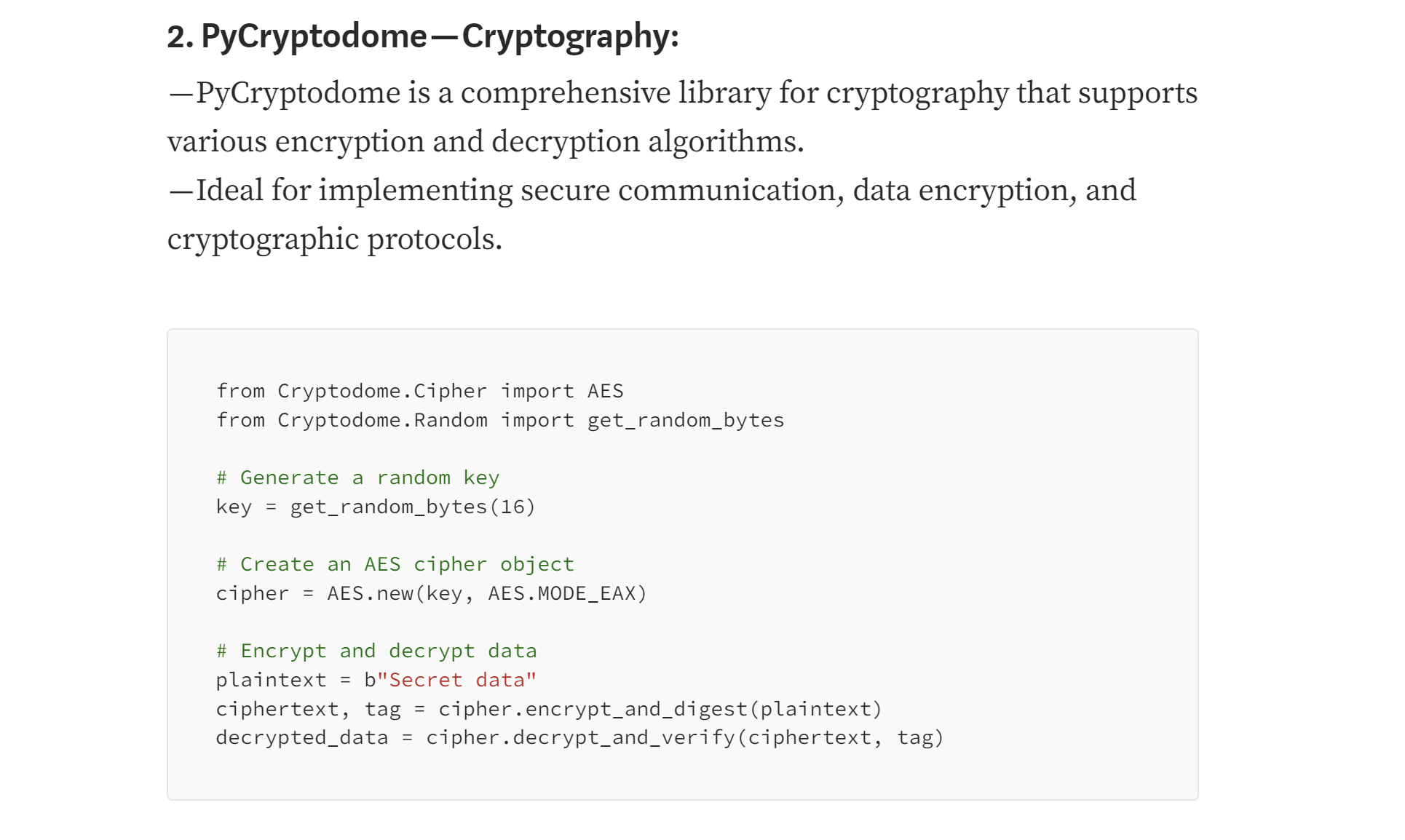 Python Libraries and Frameworks Specifically Designed for