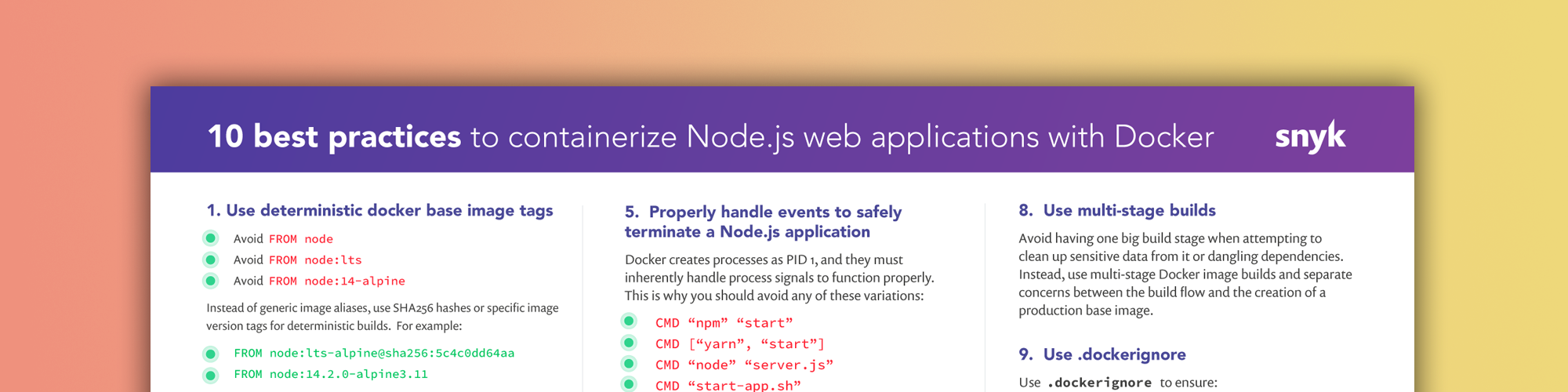 10 melhores práticas para aplicações Node.js em containers com Docker - DEV  Community