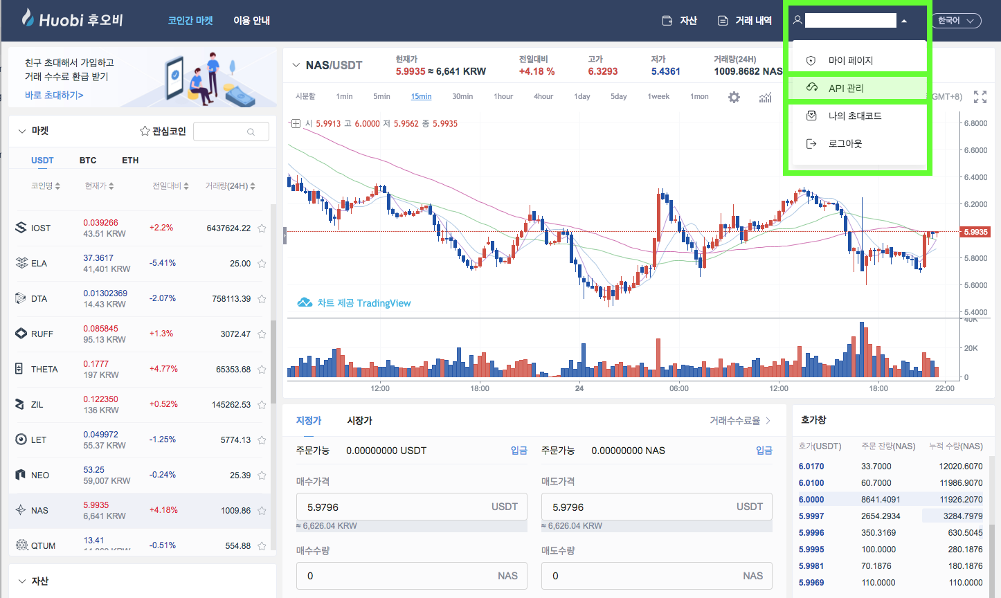워치봇(Watchbot)에 후오비코리아(huobi Korea) API Key 등록 방법 | by Watchbot | Medium