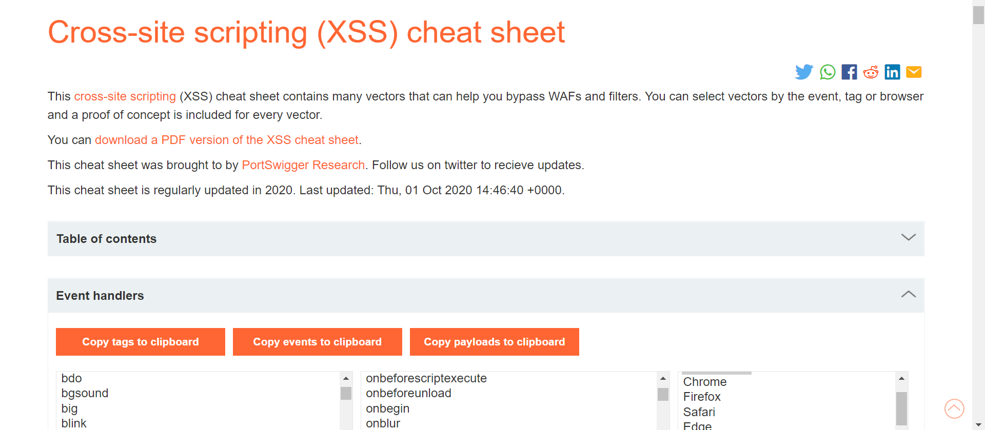 XSS Payload List - Cross Site Scripting Vulnerability Payload List