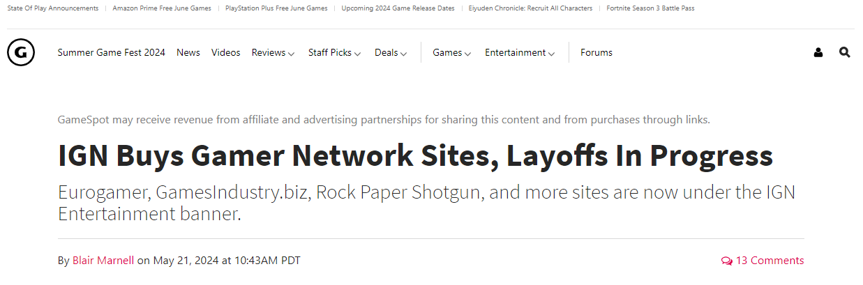 Why IGN Bought Gamer Network: The Problem with Growth | by Lady