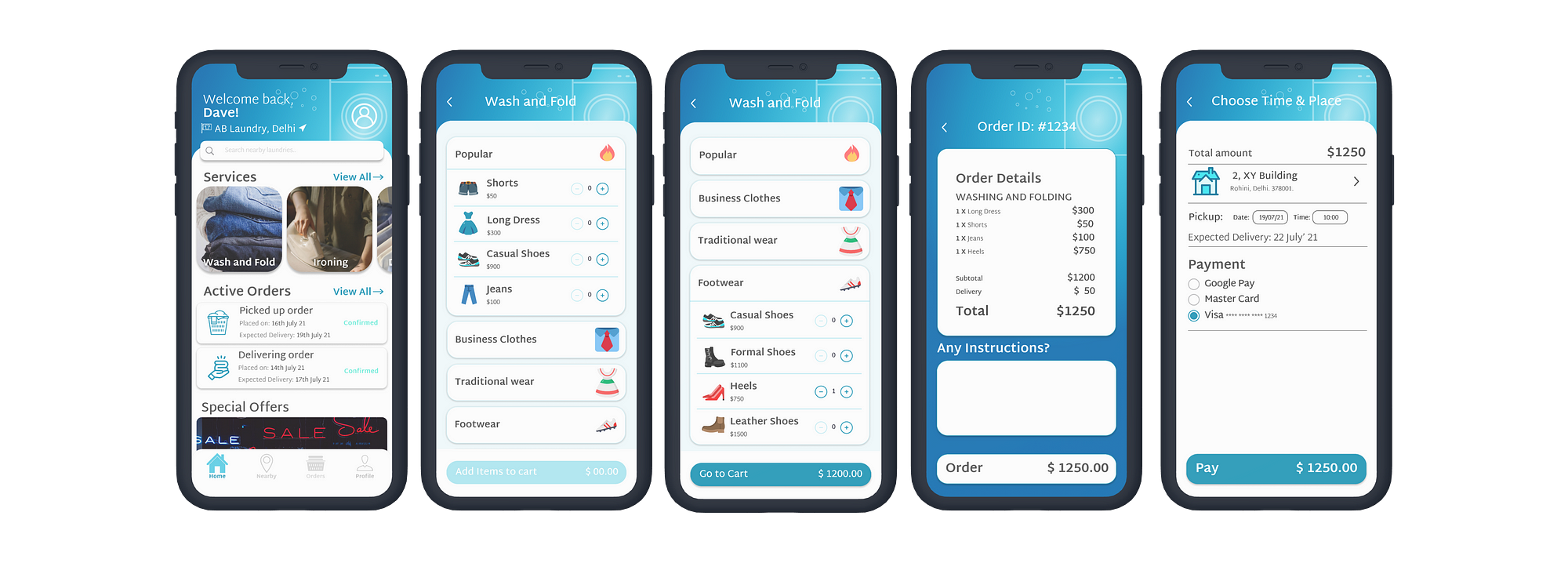 Laundry app shop