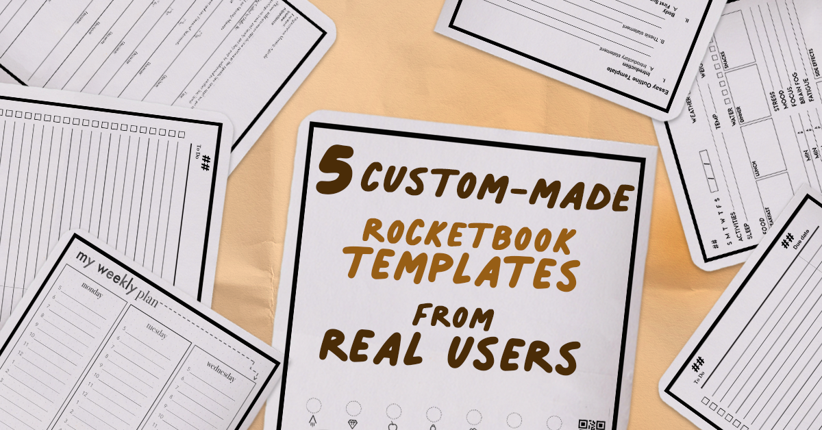 5 User-Made Rocketbook Templates. Try these templates from real users. | by  Rocketbook Launchpad | The Launch Pad | Medium