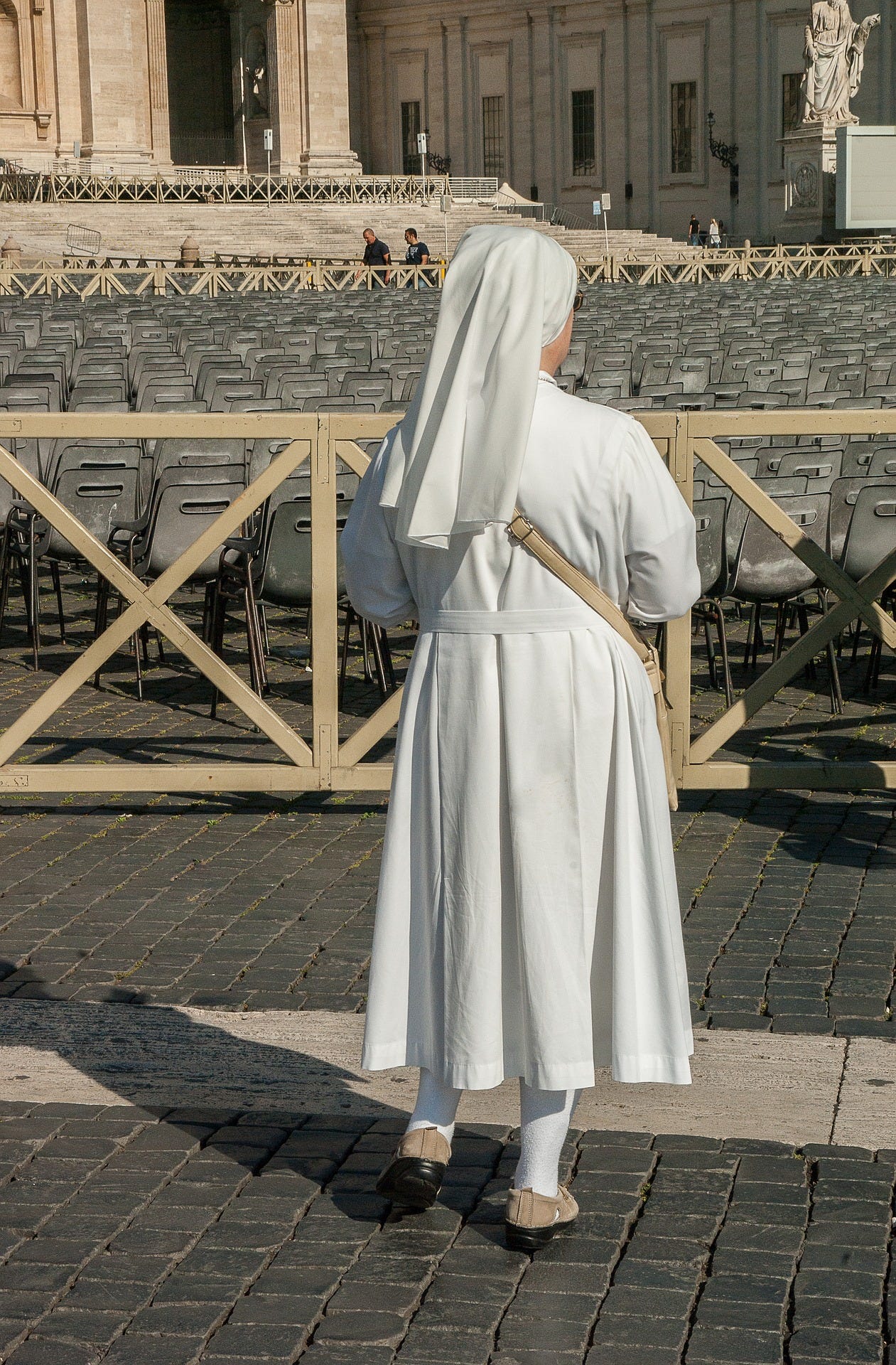 Indigo white nun
