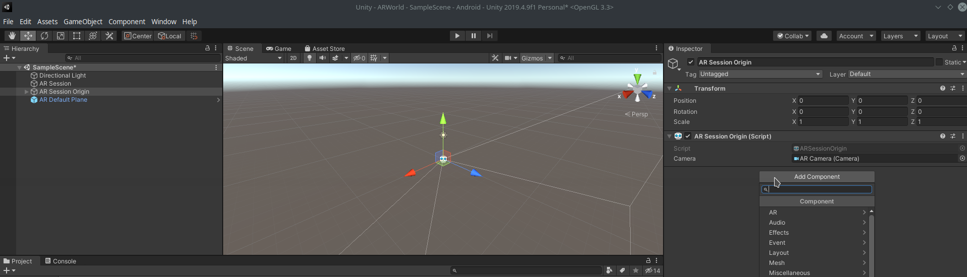 Placing and Manipulating Objects in AR - Unity Learn