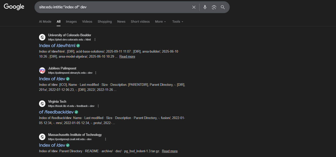 30 High-Value Google Dorks for Intelligence Gathering | by Abhay Parashar |  Jan, 2026 | InfoSec Write-ups