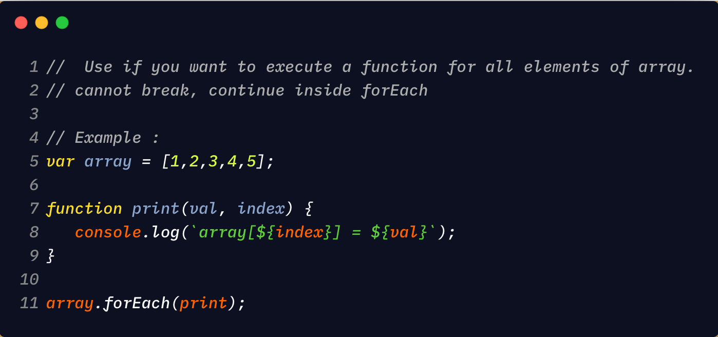 Understanding The forEach Method for Arrays in JavaScript | by Javascript  Jeep🚙💨 | Better Programming