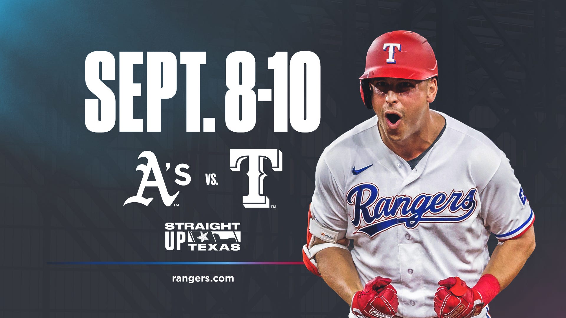 Rangers vs. Athletics Preview: September 8–10 at Globe Life Field, by Texas  Rangers PR, Rangers Rundown, Sep, 2023