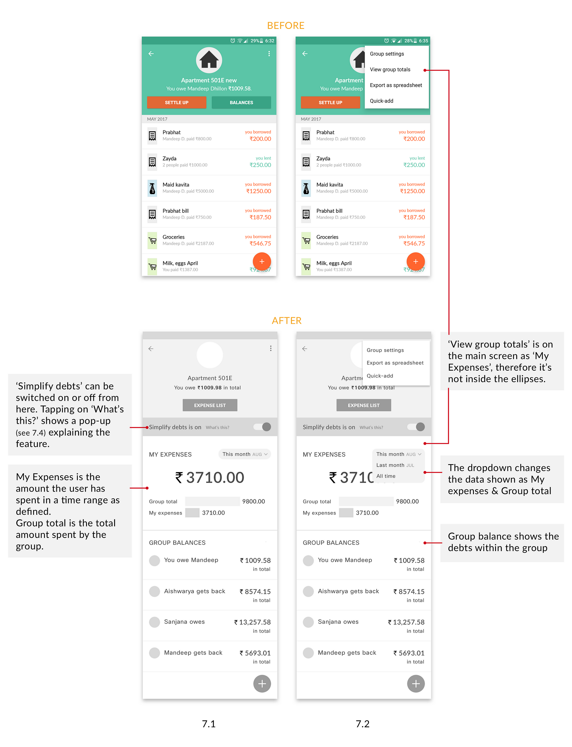 Splitwise: a UX case study. An exercise in simplifying expense