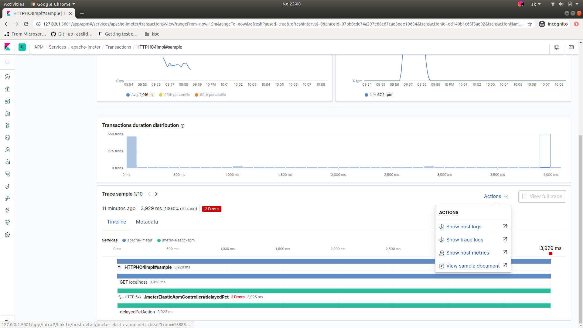 Elastic APM during Jmeter performance test by Mat Bartko Medium