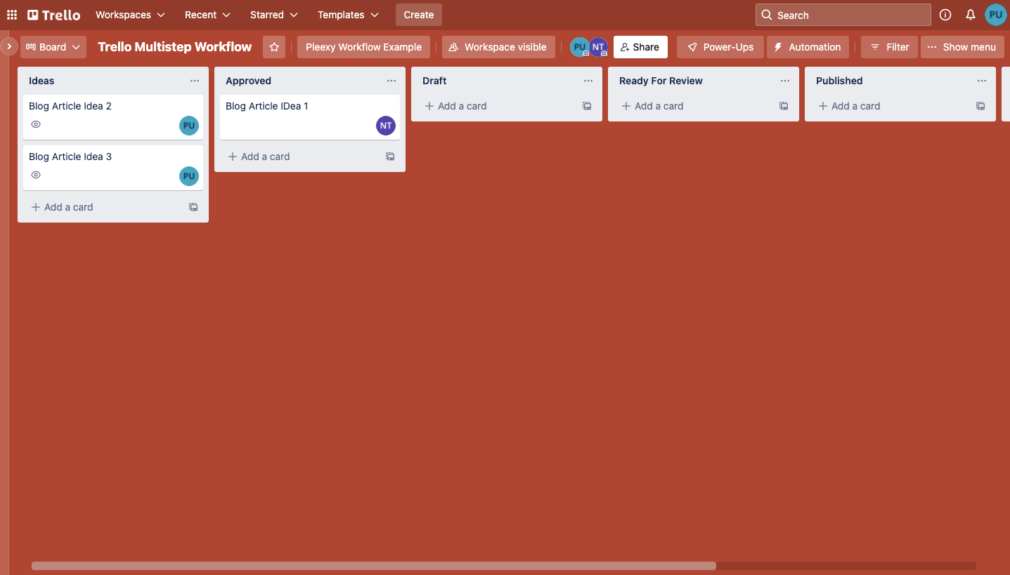 How to Manage Your Multistep Workflow with Trello, by Pleexy Team