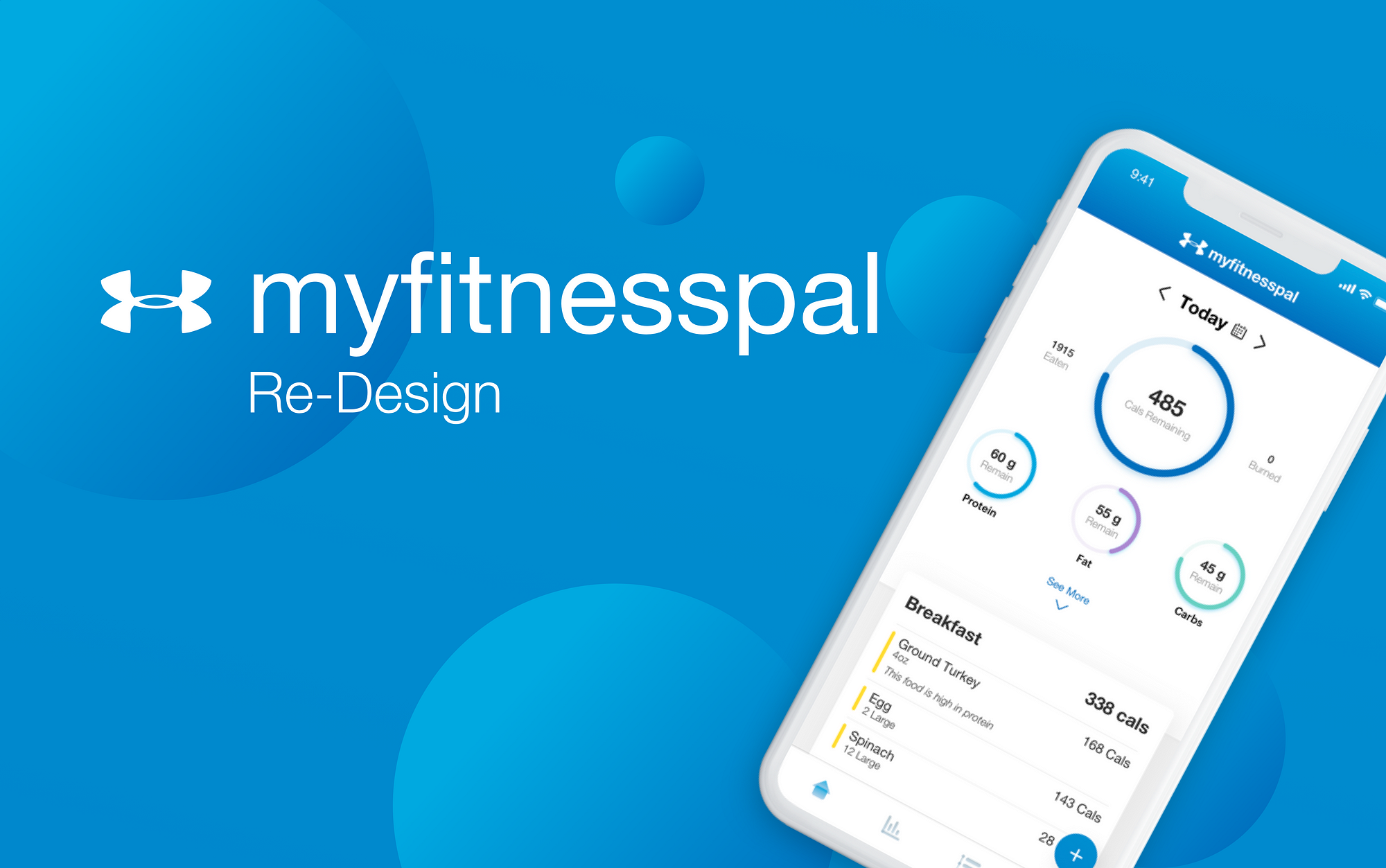 myfitnesspal Re-Design. A sharpened focus on user needs and a