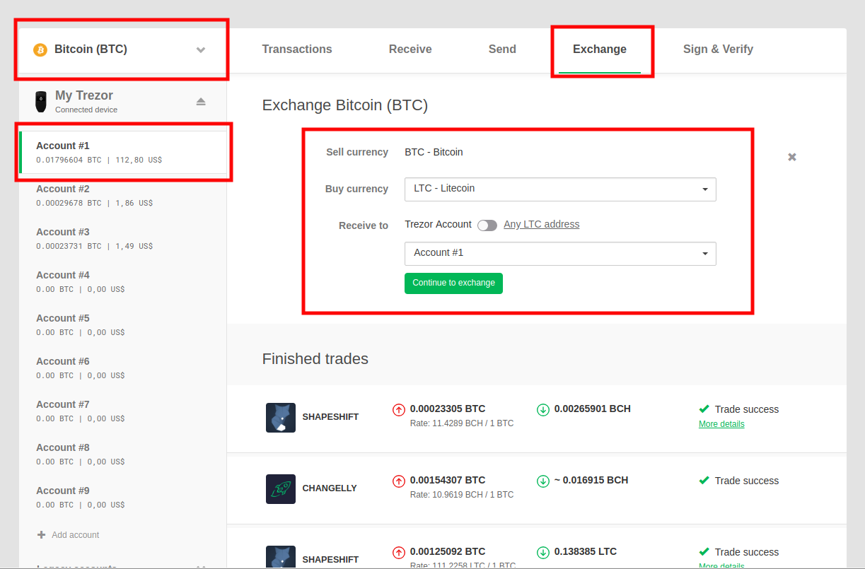 You won't need to look for an exchange anymore. It is in your Trezor  Wallet. | by SatoshiLabs | Trezor Blog