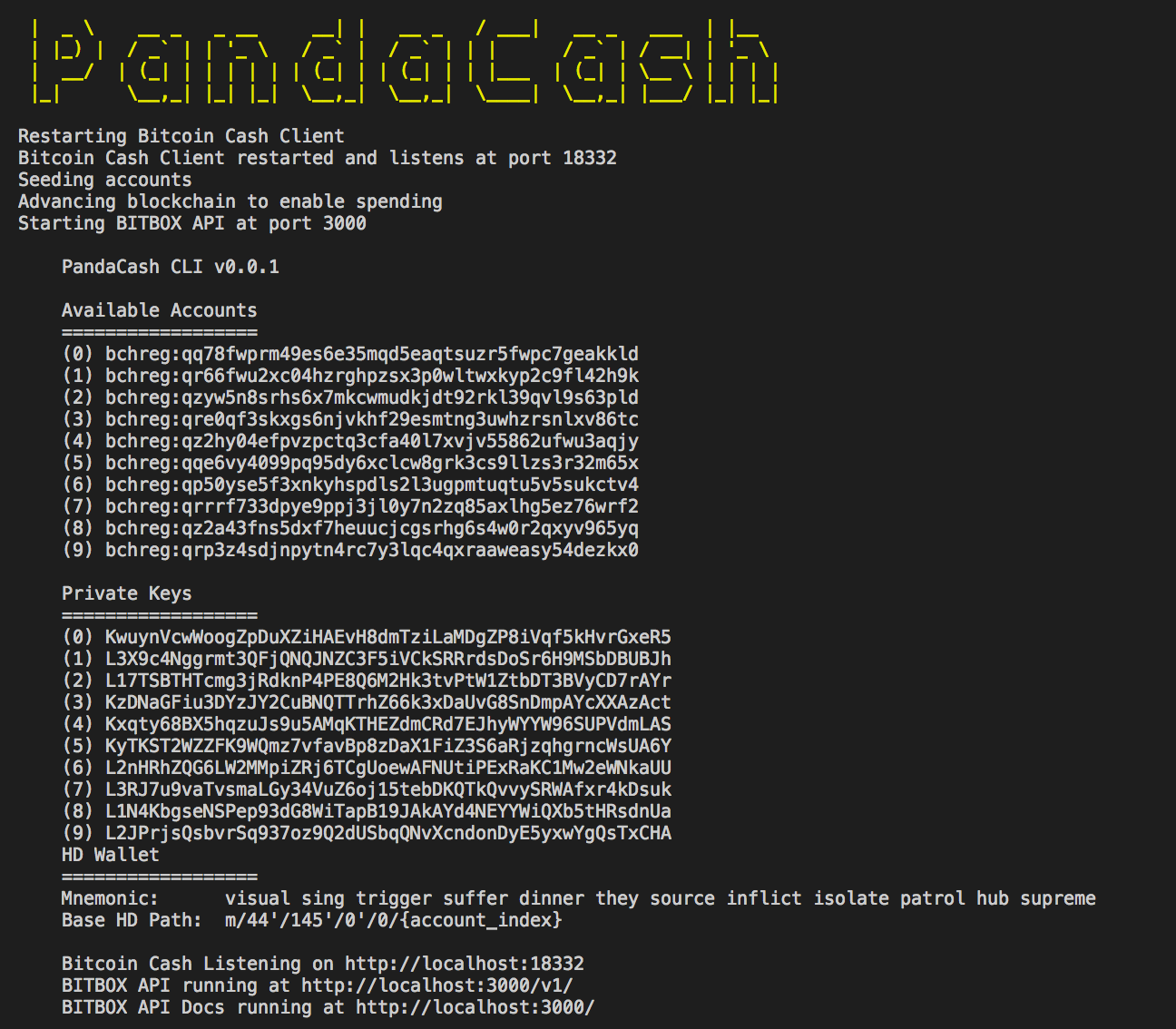 PandaCash — one-click BCH blockchain for (lazy) developers | by Adrian  Barwicki | Medium