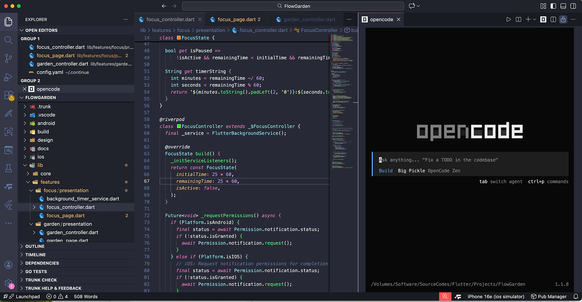 OpenCoode with VS CODE