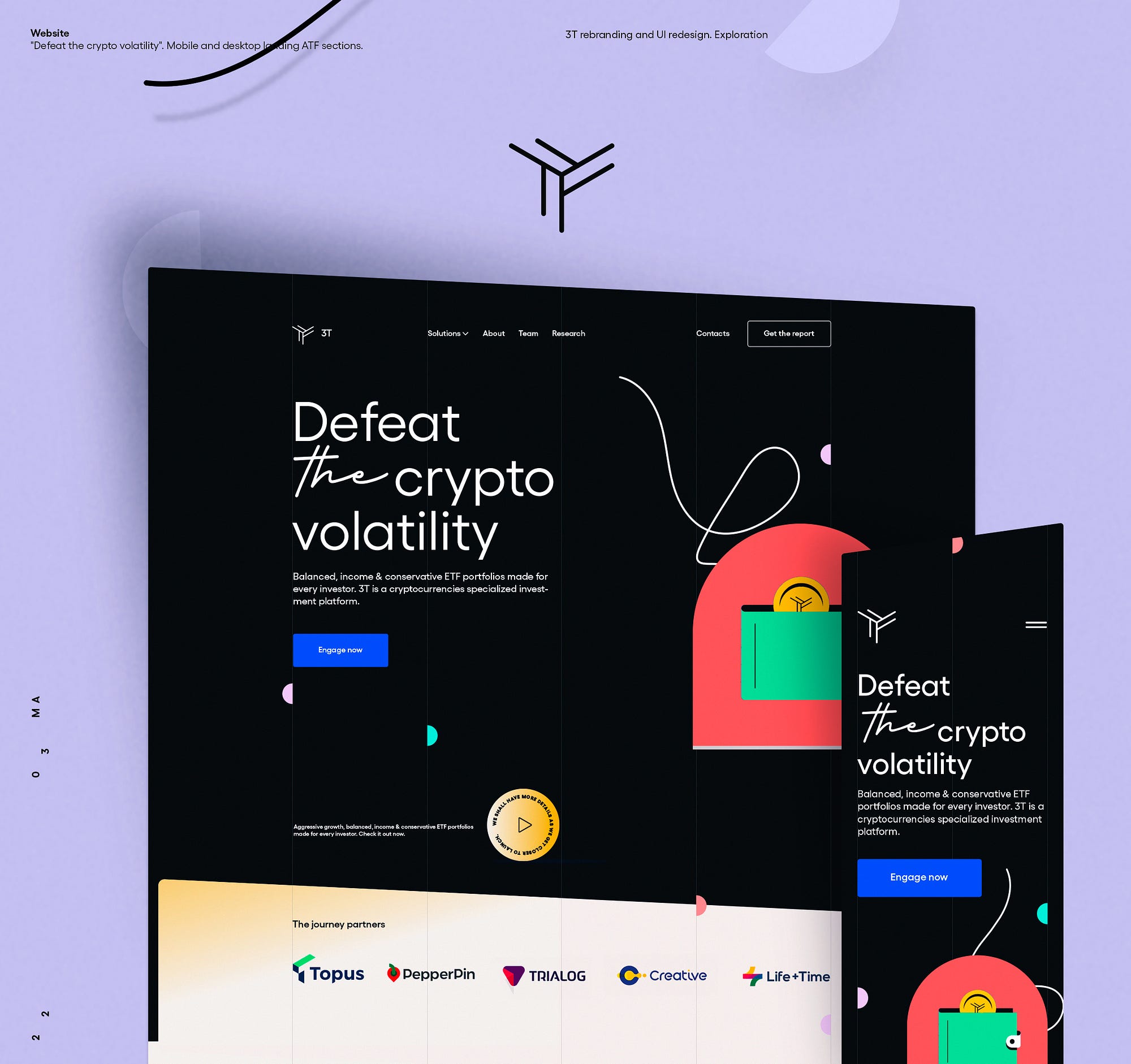 3T rebranding and website redesign. Exploration | by Maxim Aginsky | Muzli  - Design Inspiration