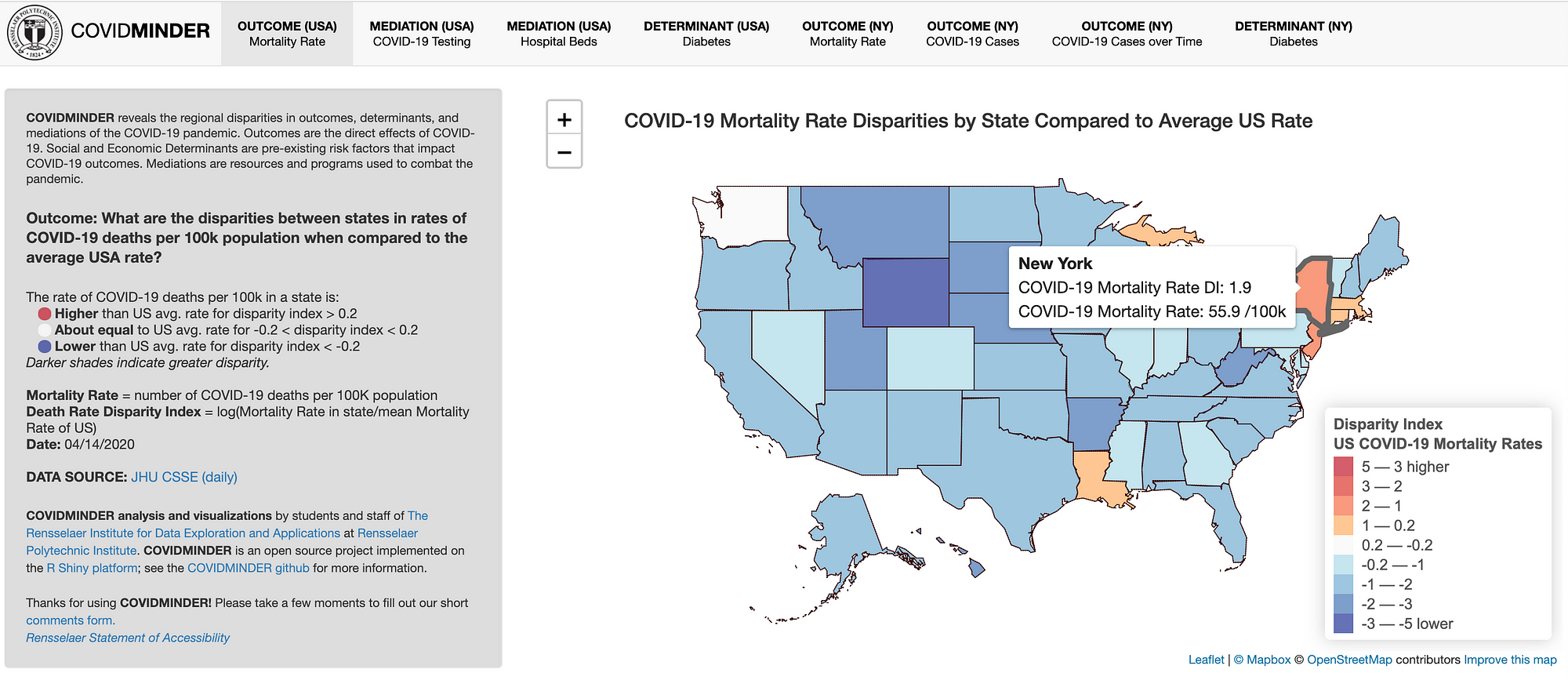 COVIDMINDER: Where you live matters! — RShiny and Leaflet based  visualization tool | by Karan Bhanot | Towards Data Science