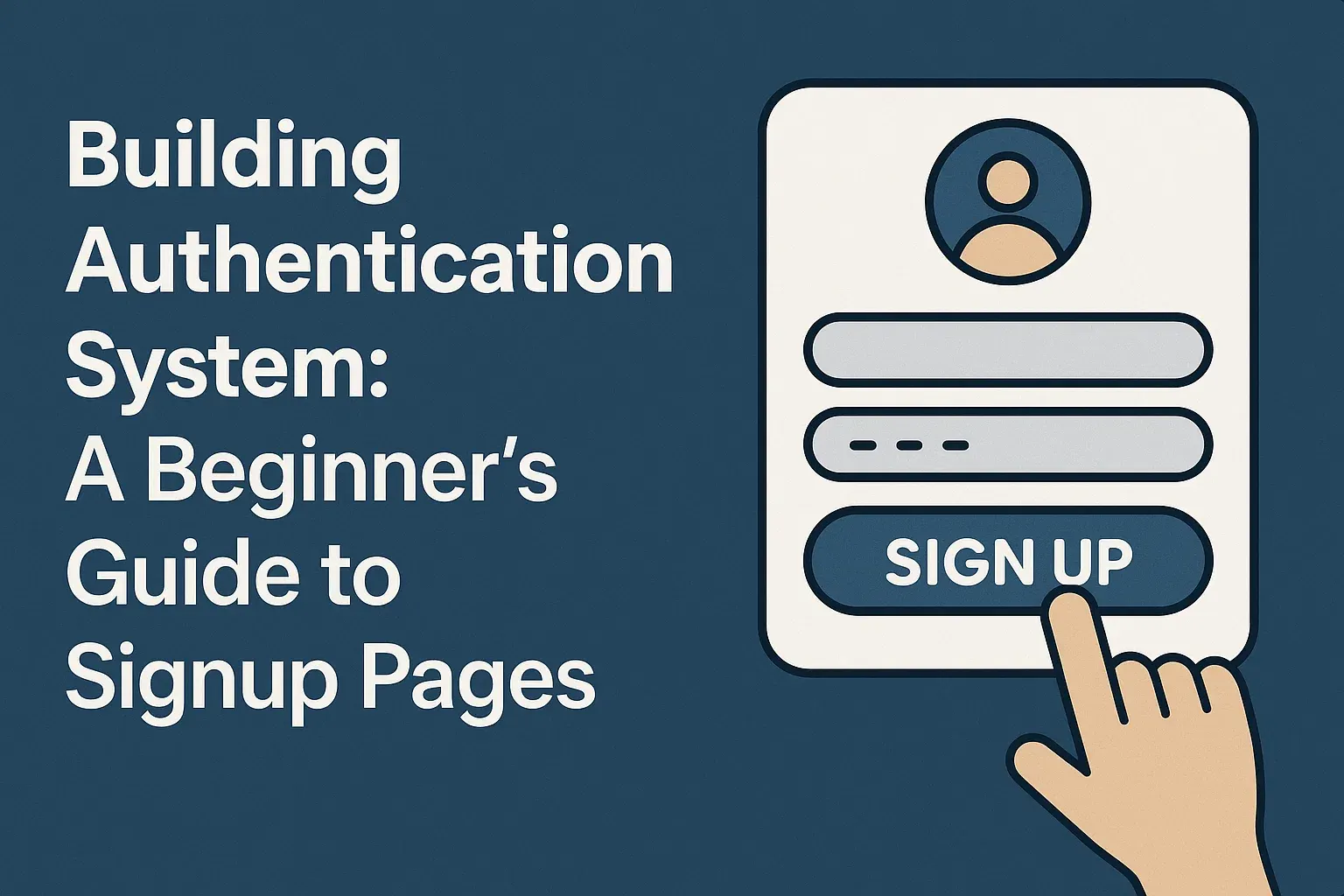Building Your First Authentication System: A Beginner's Guide to Signup Pages 🛠️