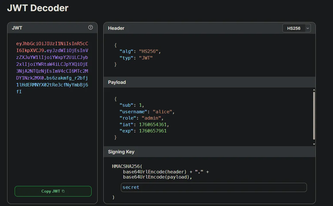 Website initial view
