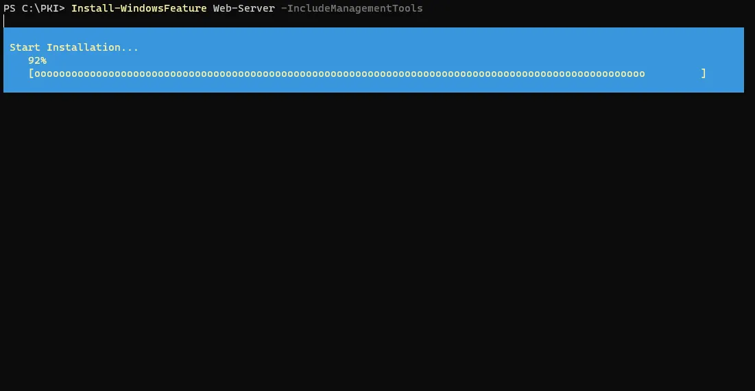 Website initial view