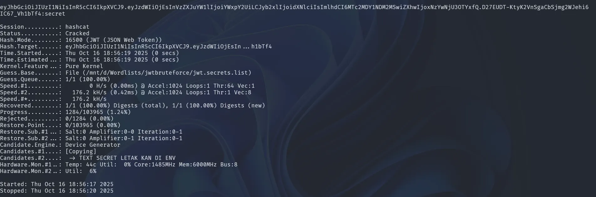 Website initial view