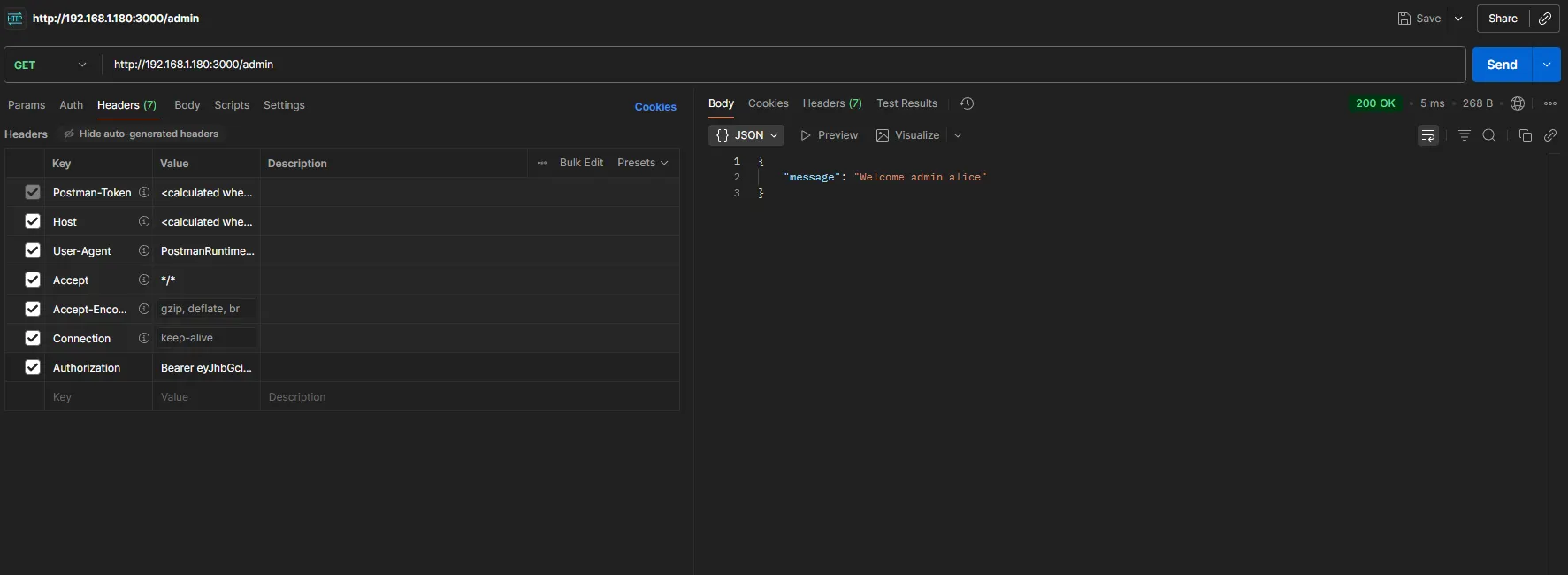 Website initial view