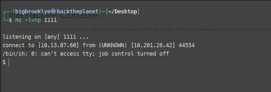 Website initial view