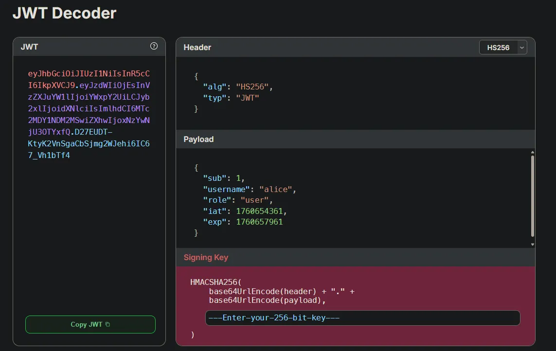 Website initial view