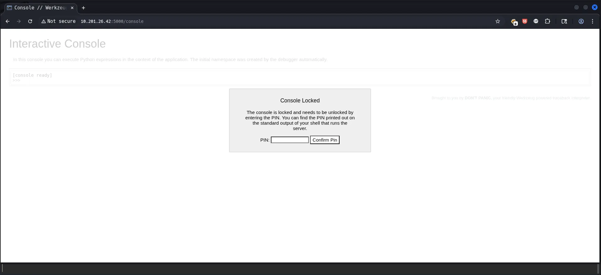 Website initial view